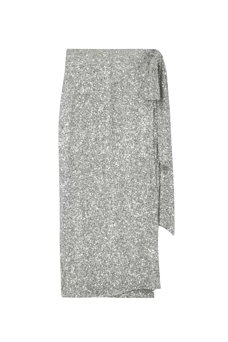 Sequin Maxi & Mini Wrap Jaspre Skirt