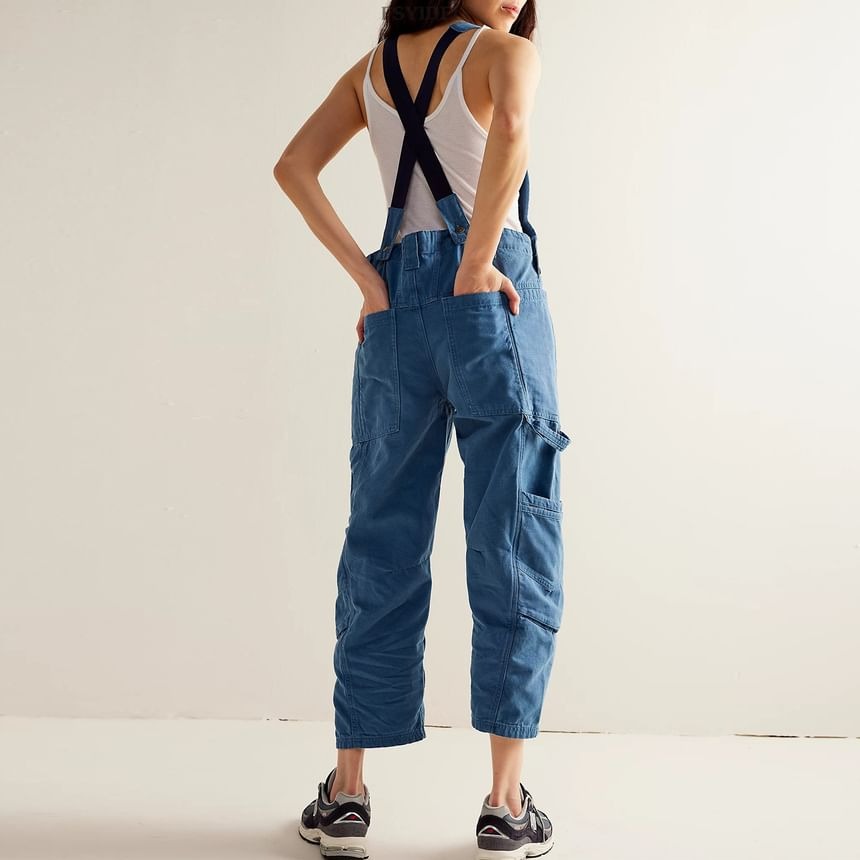 Plain Cargo Wide Leg Jumper Jeans