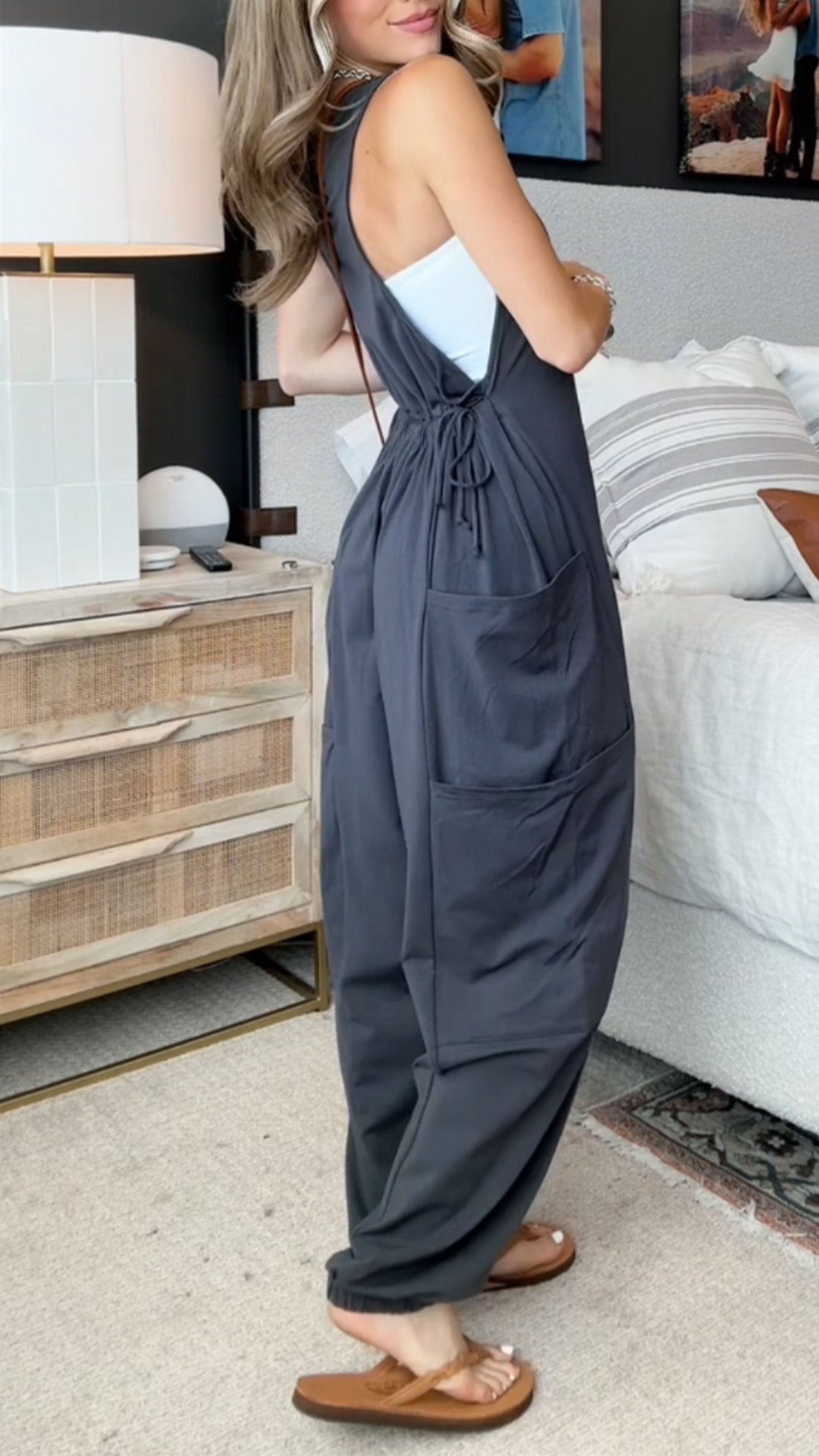 Sleeveless Casual Jumpsuit