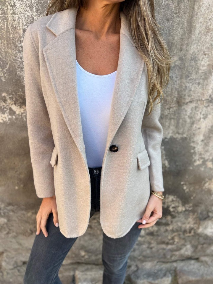Lapel Long Sleeve Casual Jacket