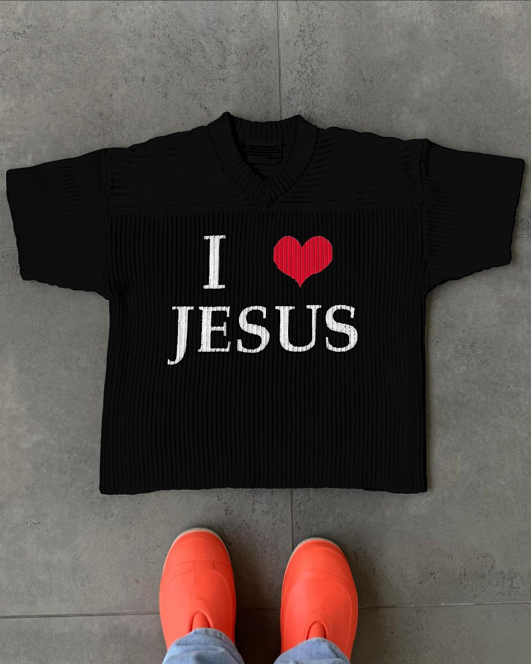 "I Love JESUS" Unisex Knitted Sweater
