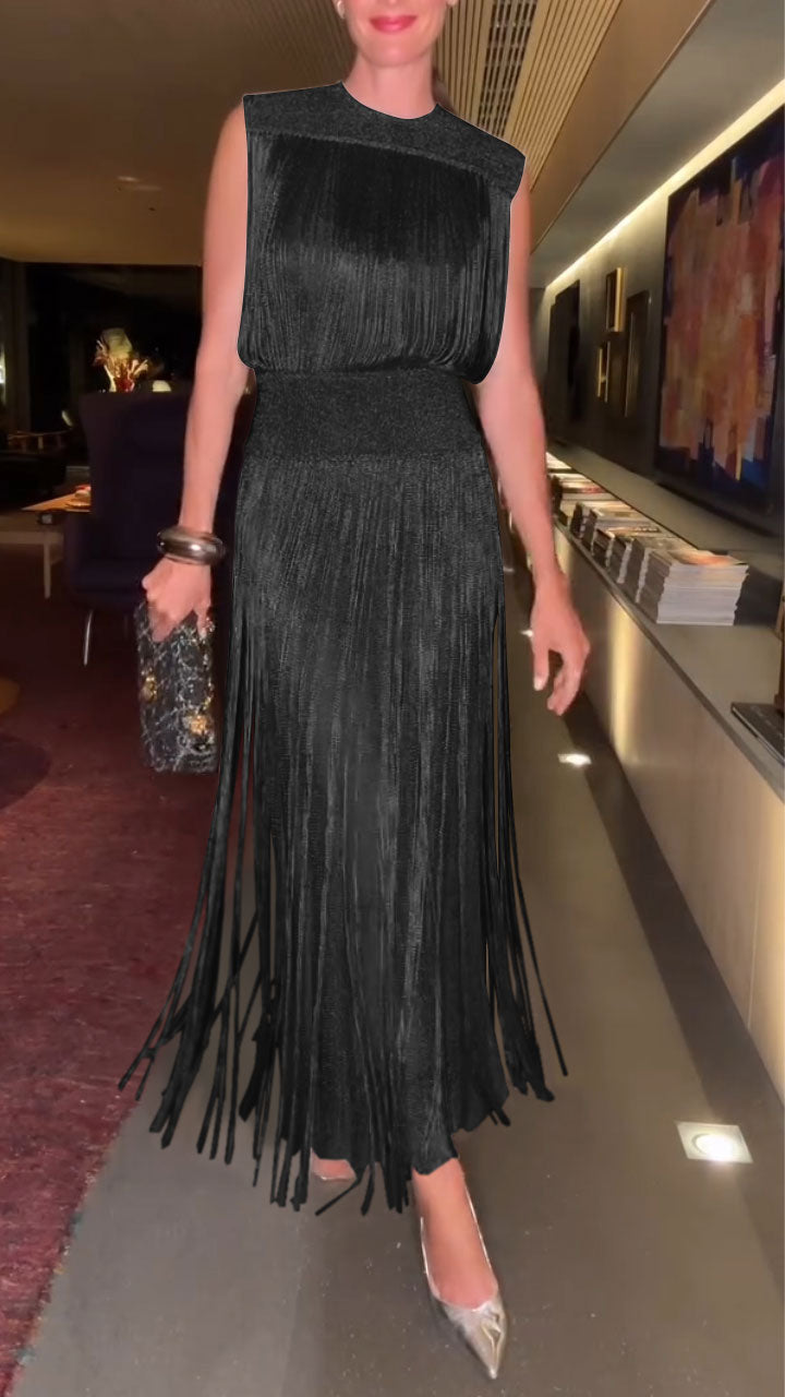 Tassel Elegant Two-Piece Dress