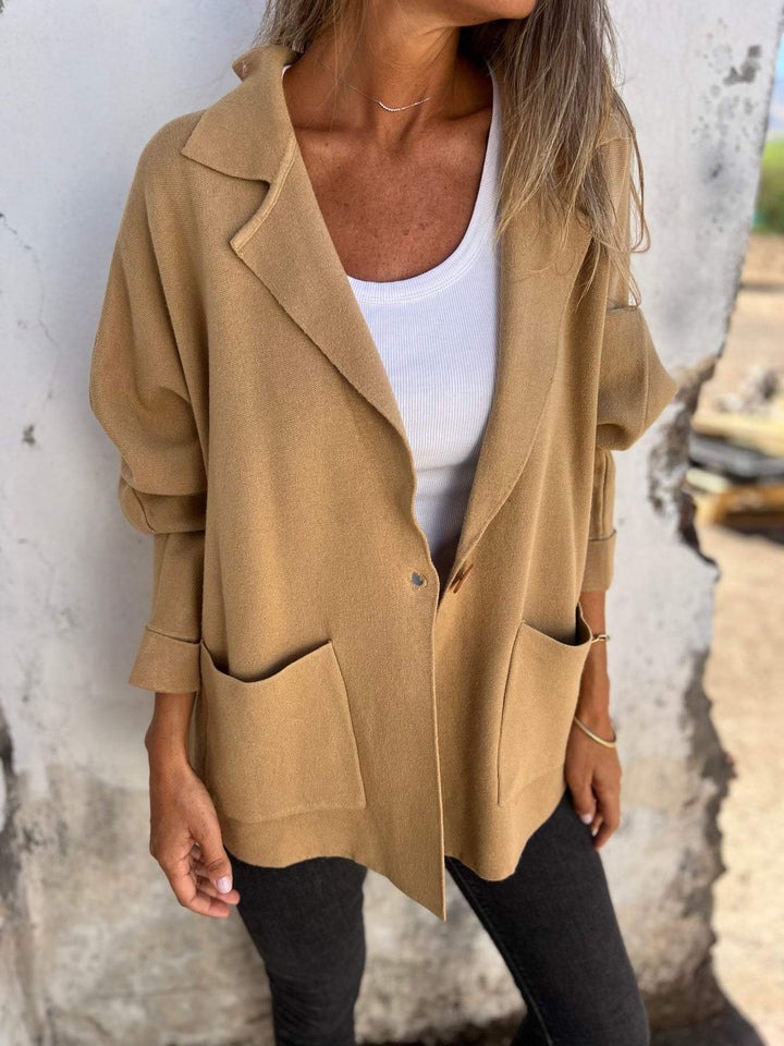 Autumn and Winter Lapel Long Sleeve Casual Jacket