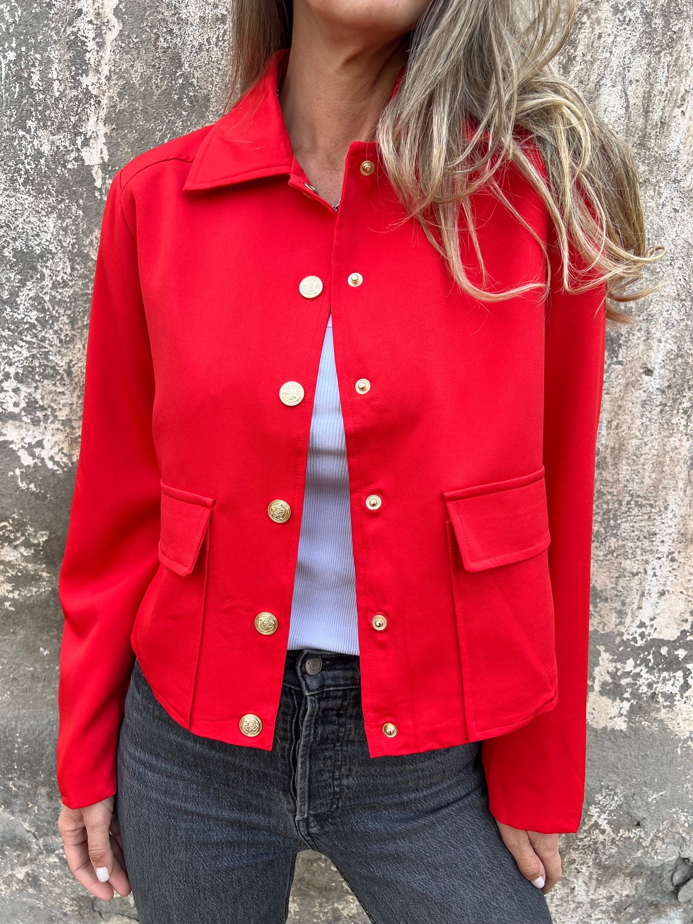 Lapel Button Jacket