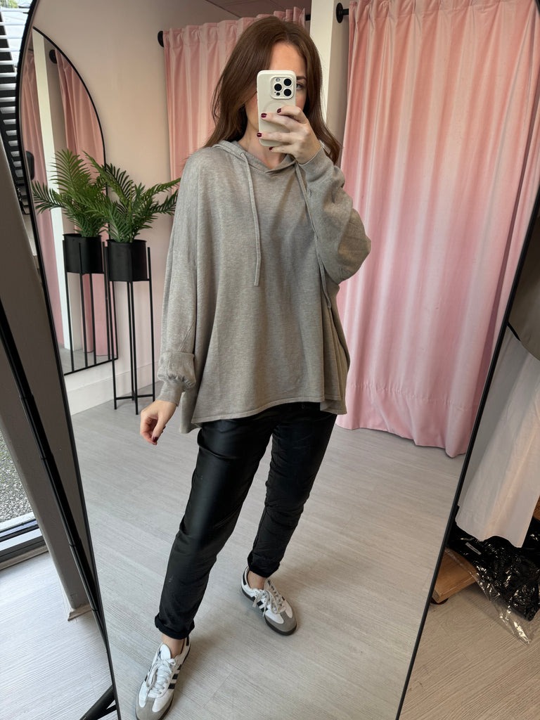 Loose Knitted Hoodie