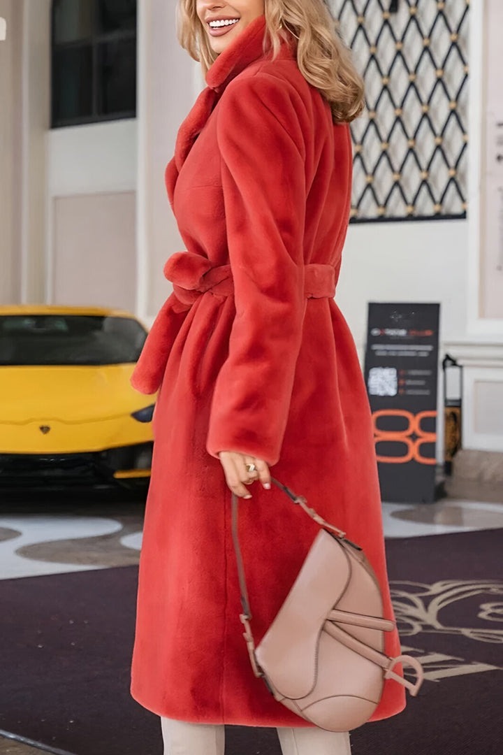 Lapel Plush Warm Jacket