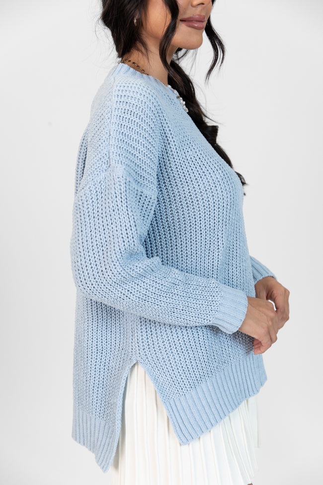 Knitted High Low Hem Sweater