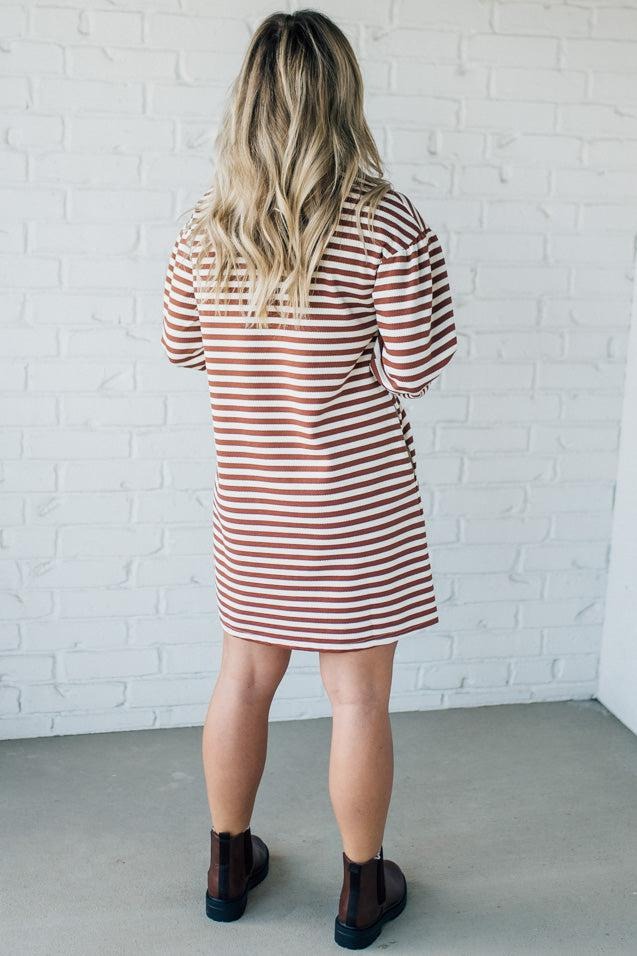 Striped Shirt Dress