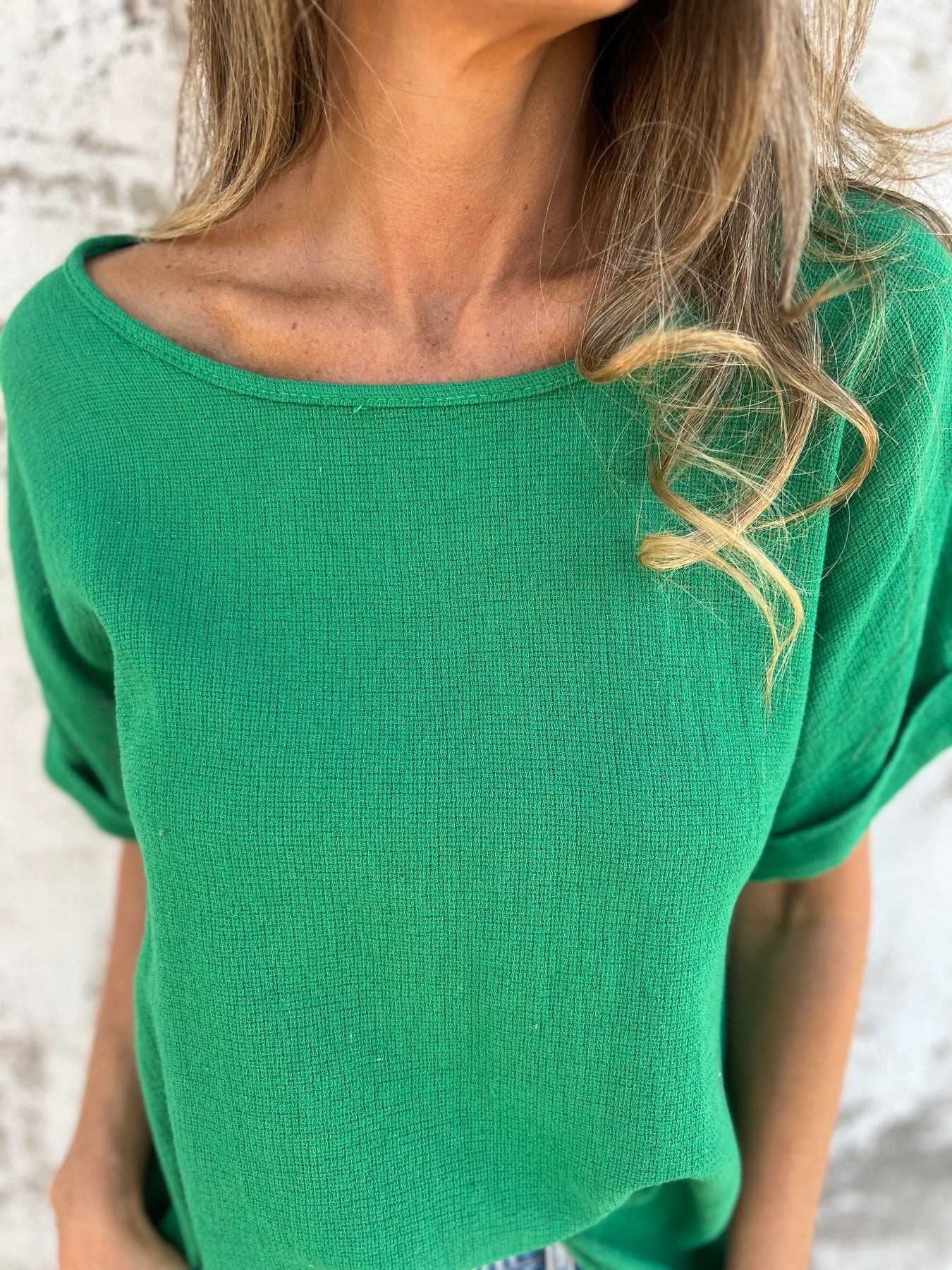 Slit Hem Linen Shirt