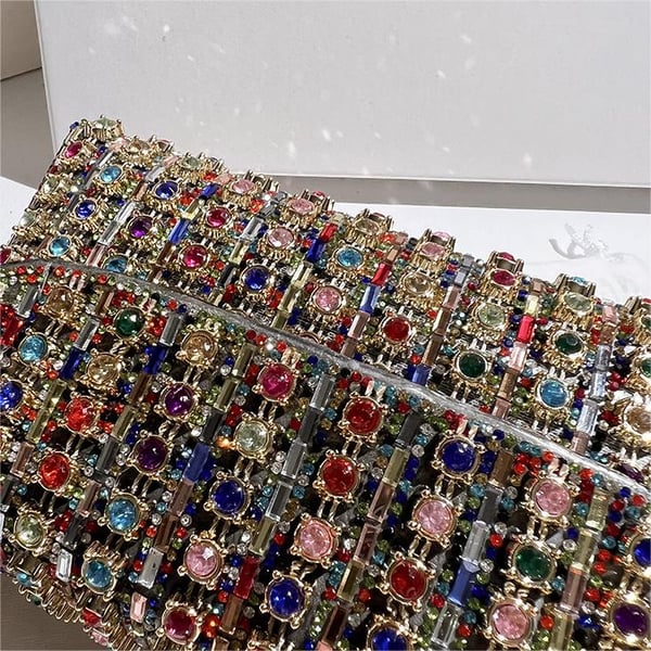 Women's Rhinestone Decorated Evening Bag