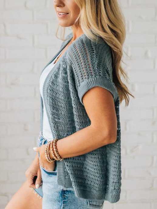 Crochet Open Cardigan