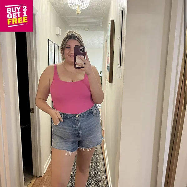 💖U-neck sleeveless tank top Bodysuits