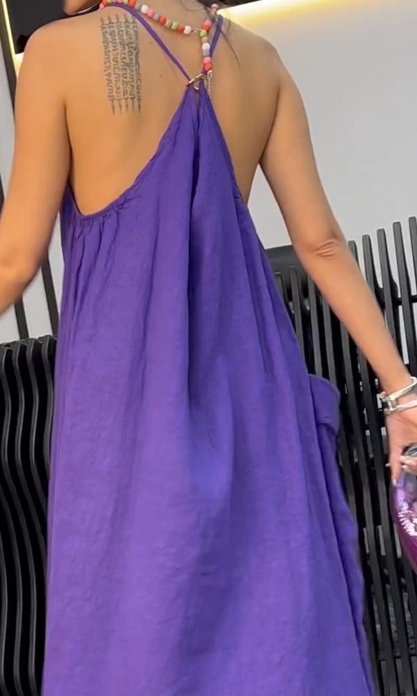 Comfortable Cotton And Linen Dress