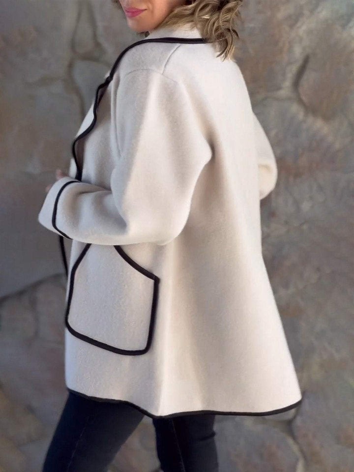 Contrast Color Casual Jacket