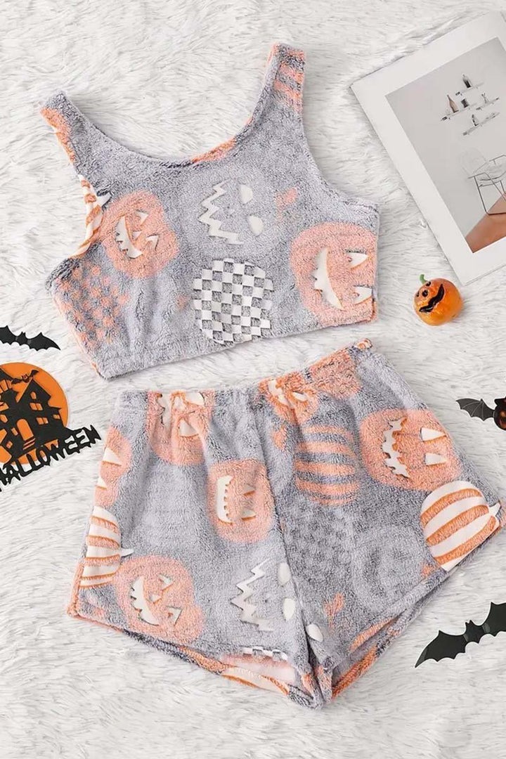 Halloween Glow-in-the-Dark Pajamas Set