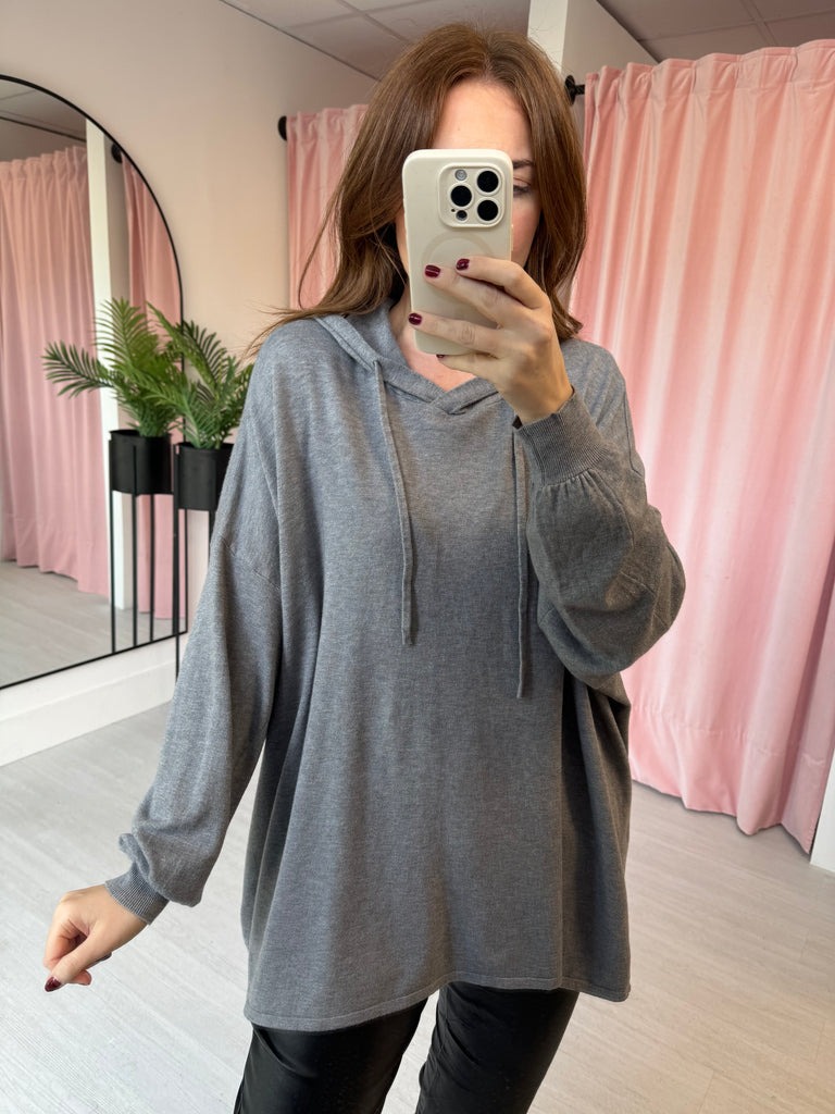 Loose Knitted Hoodie