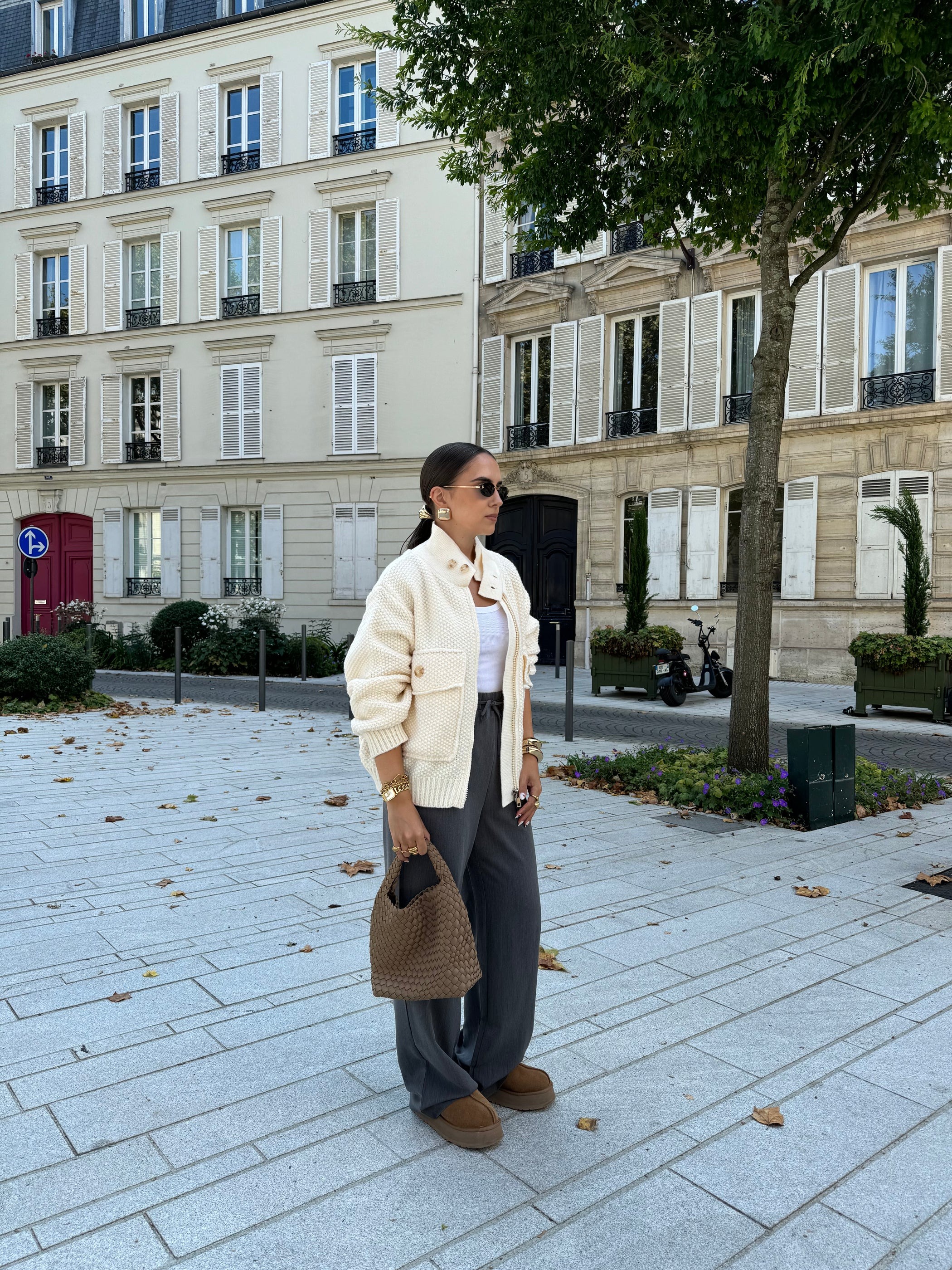 Solid Knitted Jacket