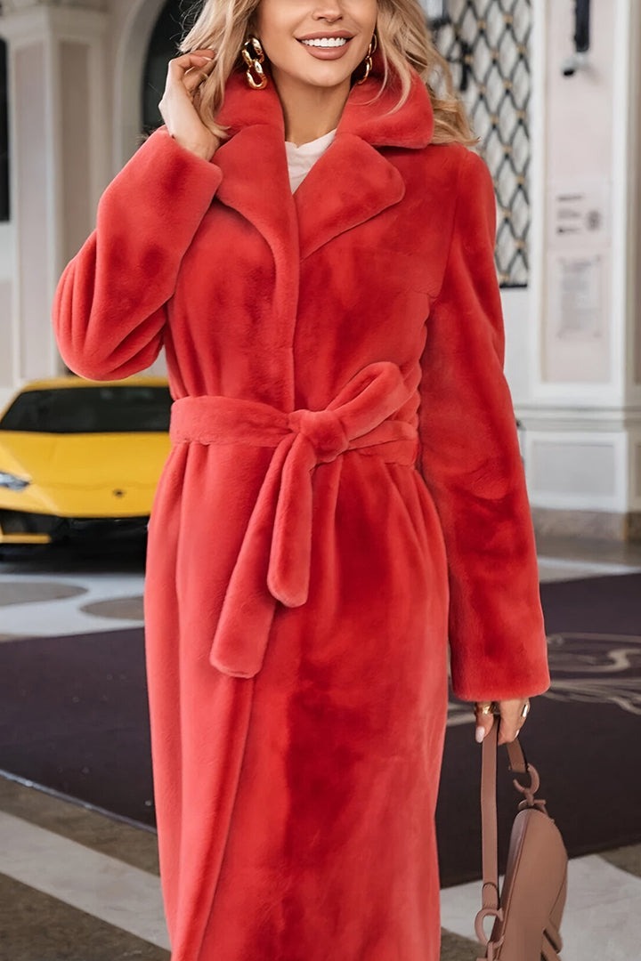 Lapel Plush Warm Jacket