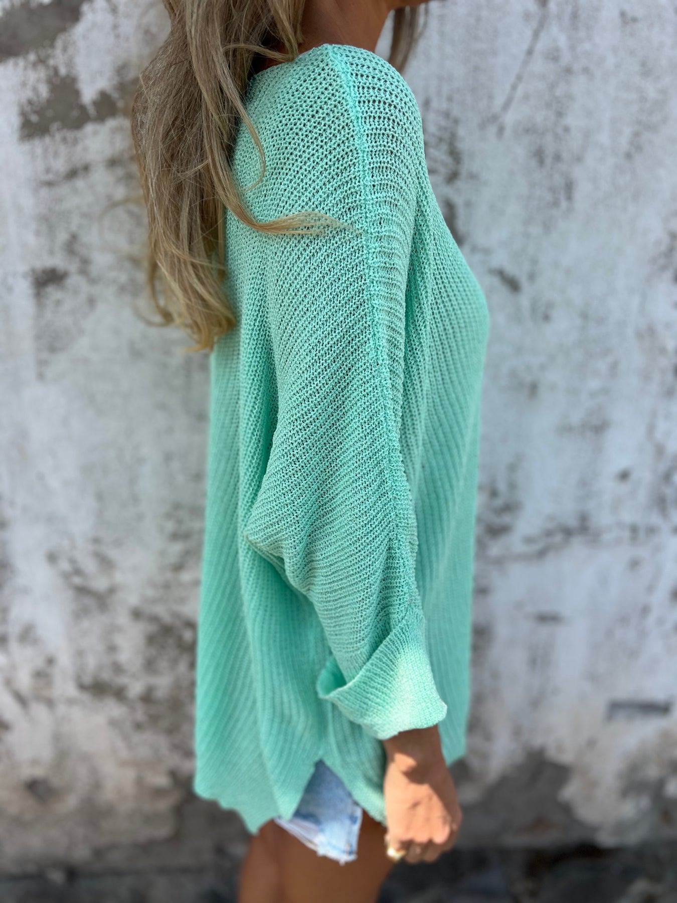 Knitted Loose Pocket Sweater