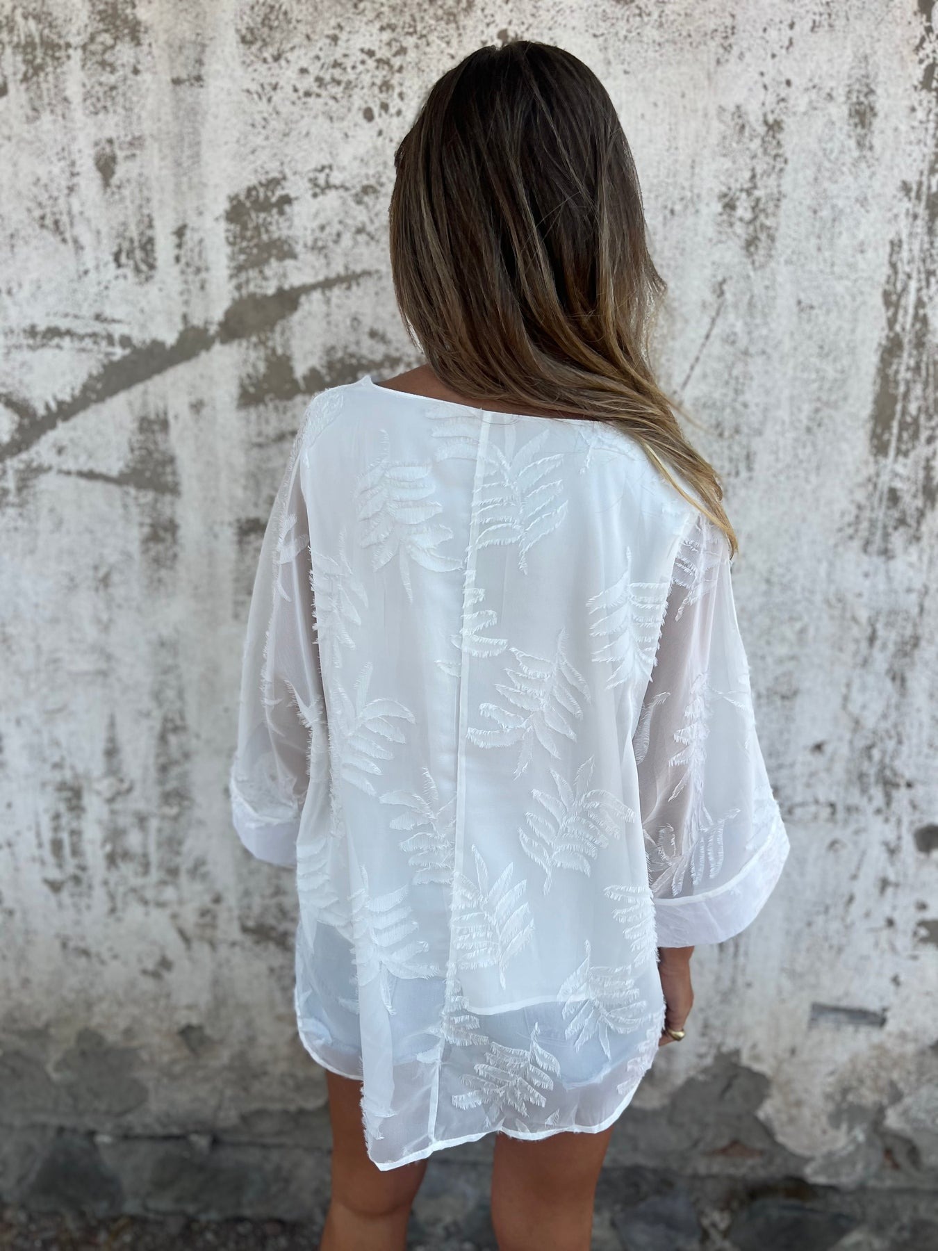 Leaf Chiffon Blouse