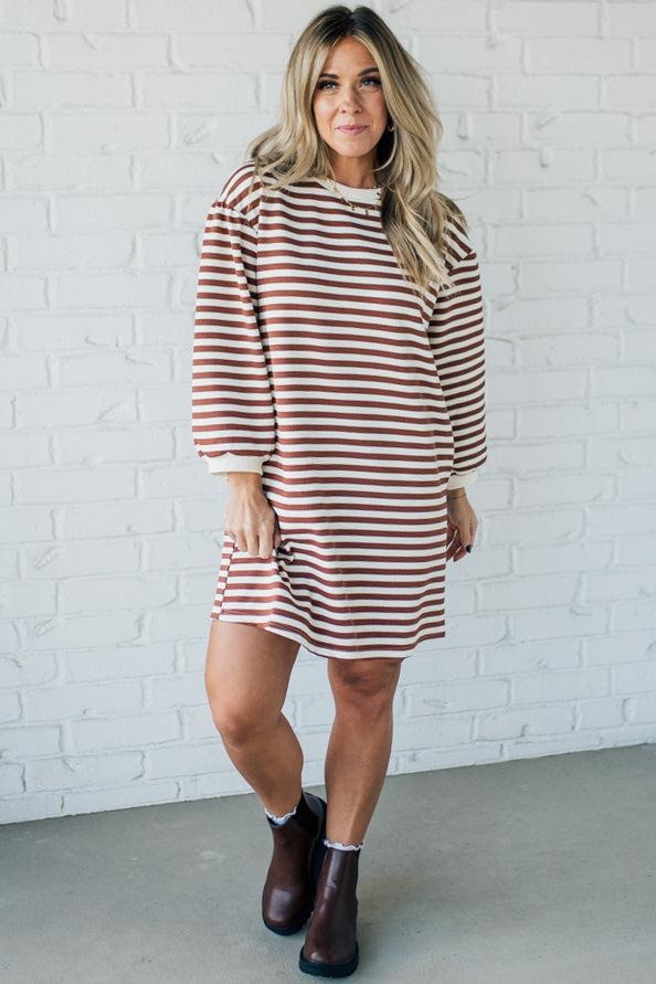 Striped Shirt Dress