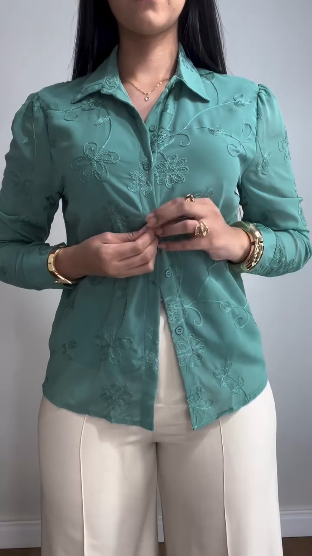 Floral Embroidered Blouse
