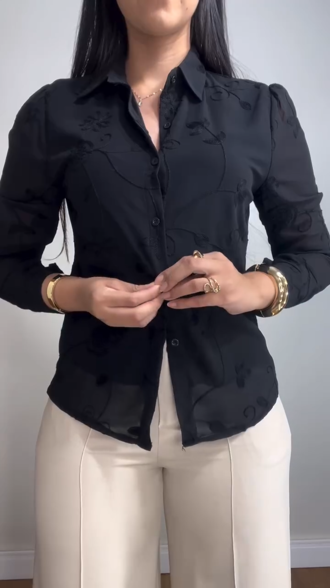 Floral Embroidered Blouse