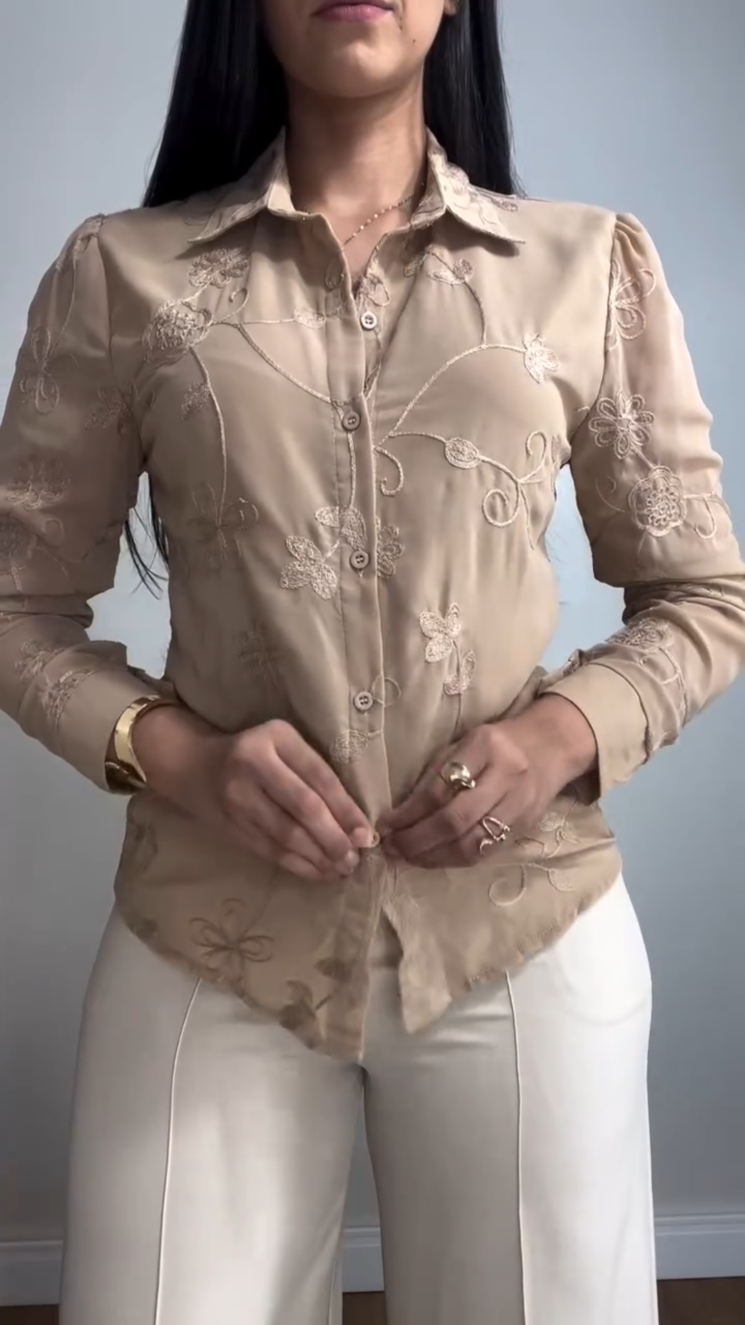 Floral Embroidered Blouse