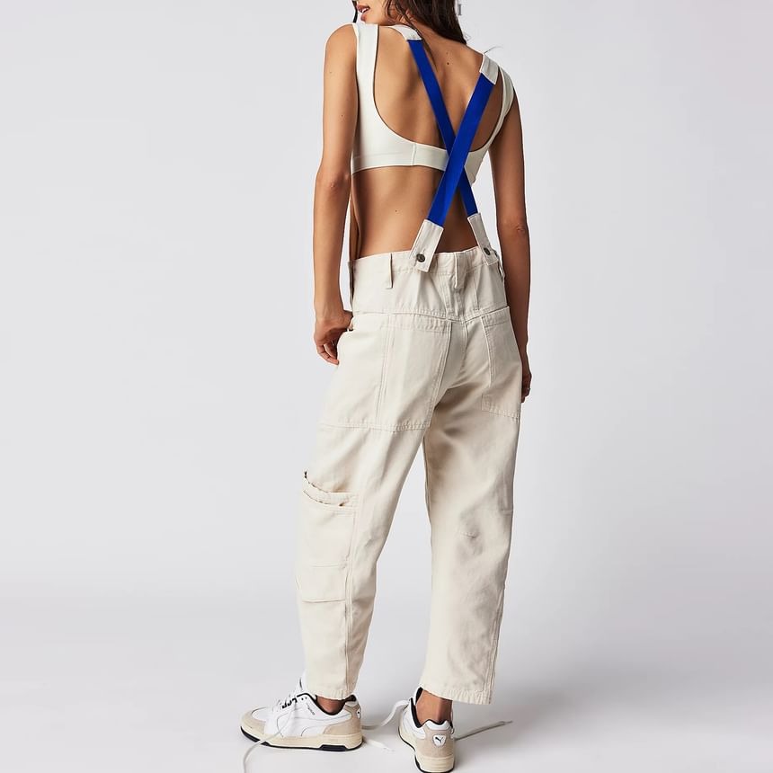 Plain Cargo Wide Leg Jumper Jeans