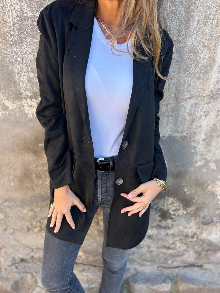 Lapel Long Sleeve Casual Long Cardigan