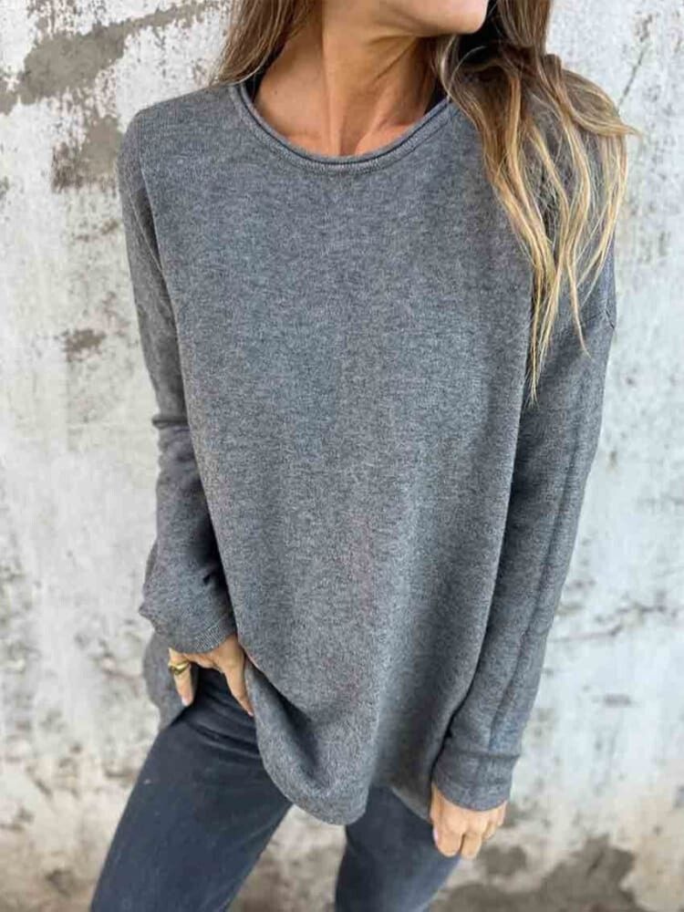 Button Back Long Sleeve Shirt