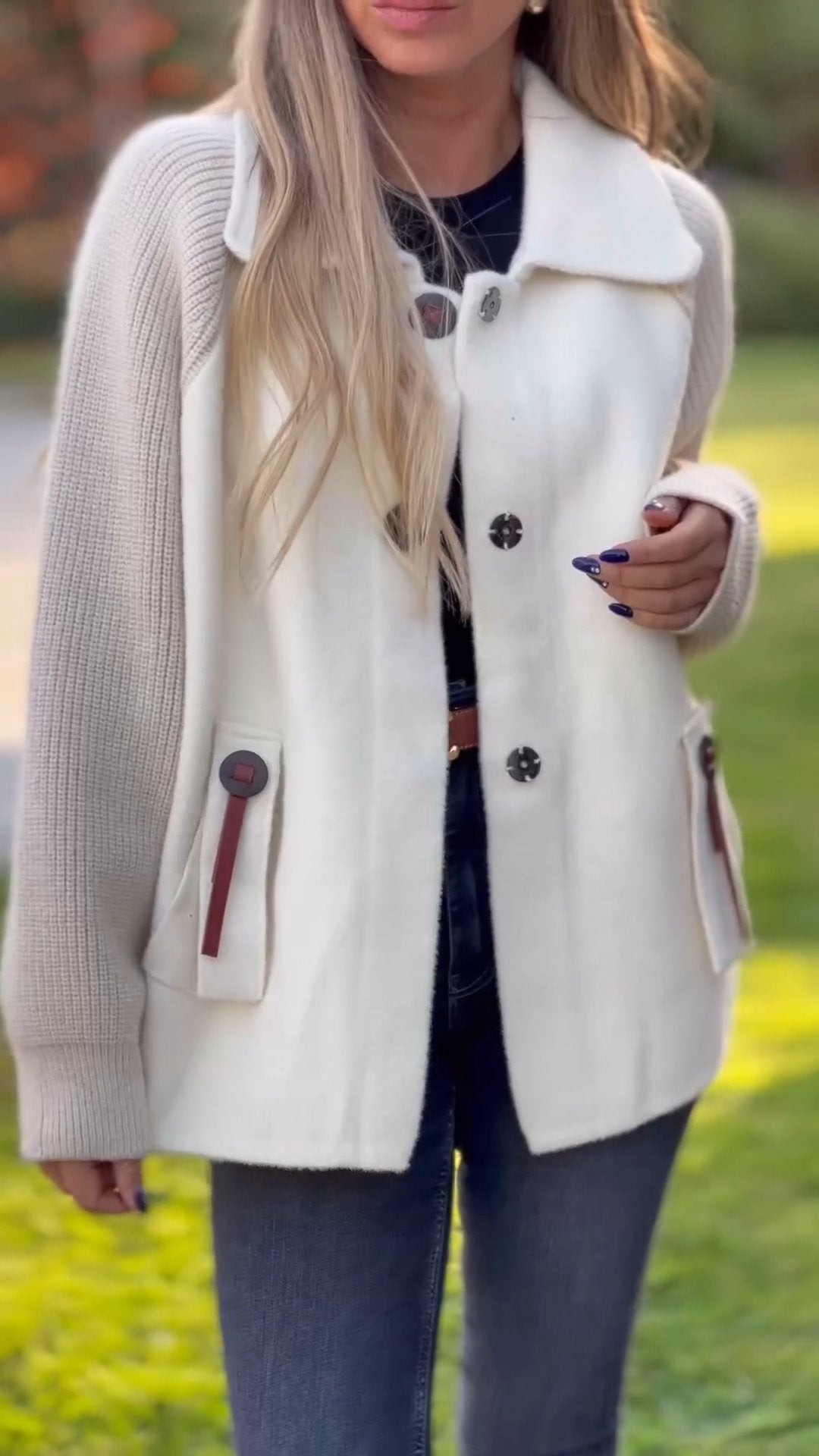 Long Sleeve Patchwork Jacket