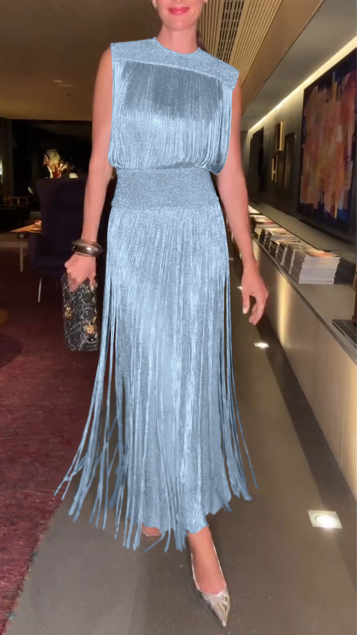 Tassel Elegant Two-Piece Dress