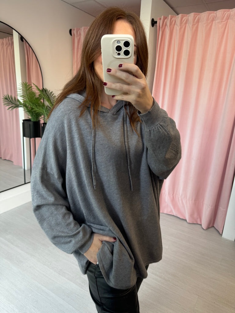 Loose Knitted Hoodie