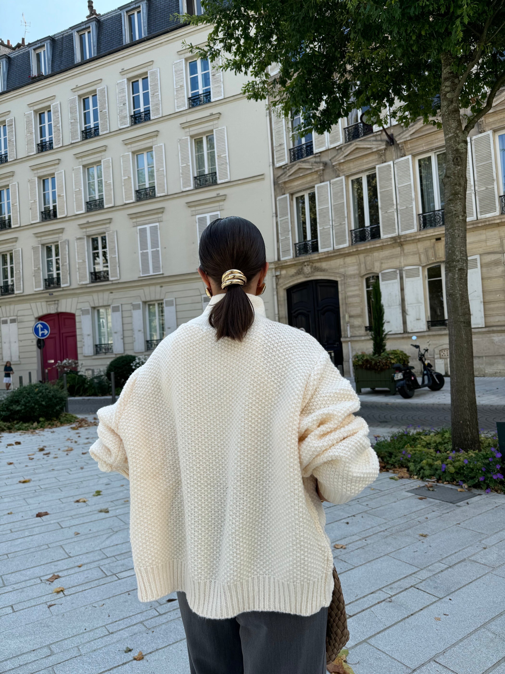 Solid Knitted Jacket