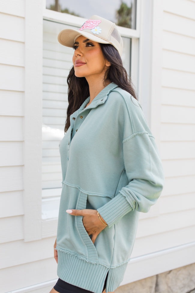 V-Neck Long Sleeve Ribbed Pullover