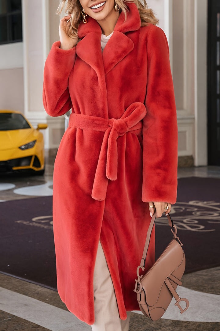 Lapel Plush Warm Jacket