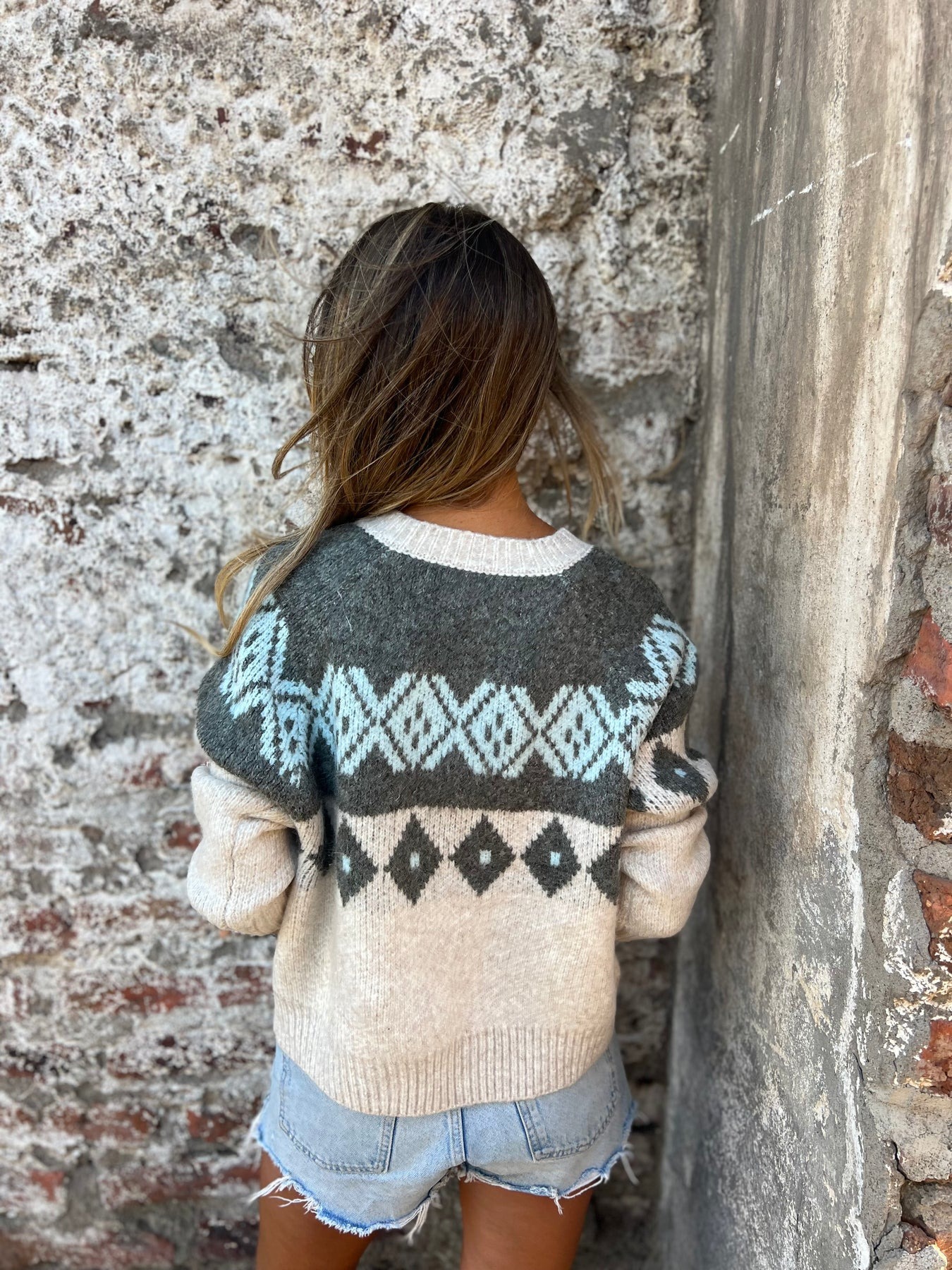 Semi-Elasticated Printed Button Vest