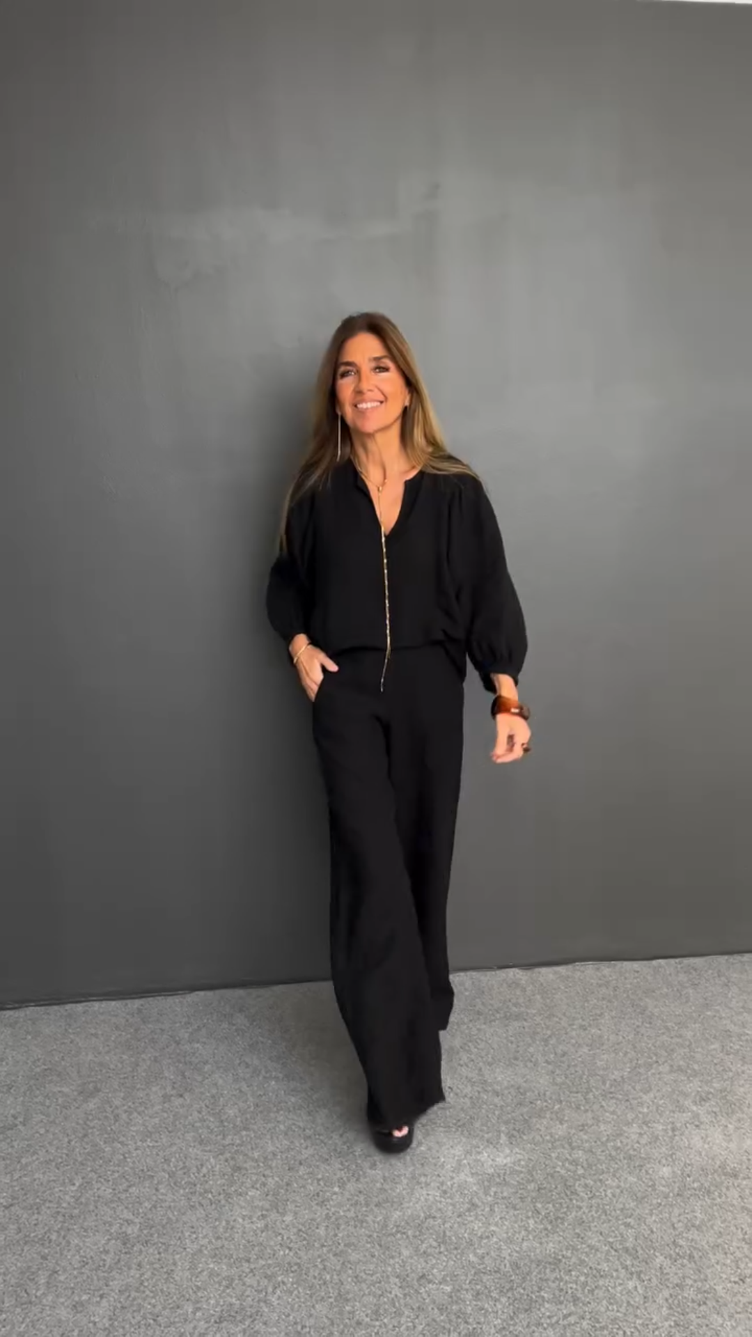 Relaxed Fit Linen Two-Piece Set for Women