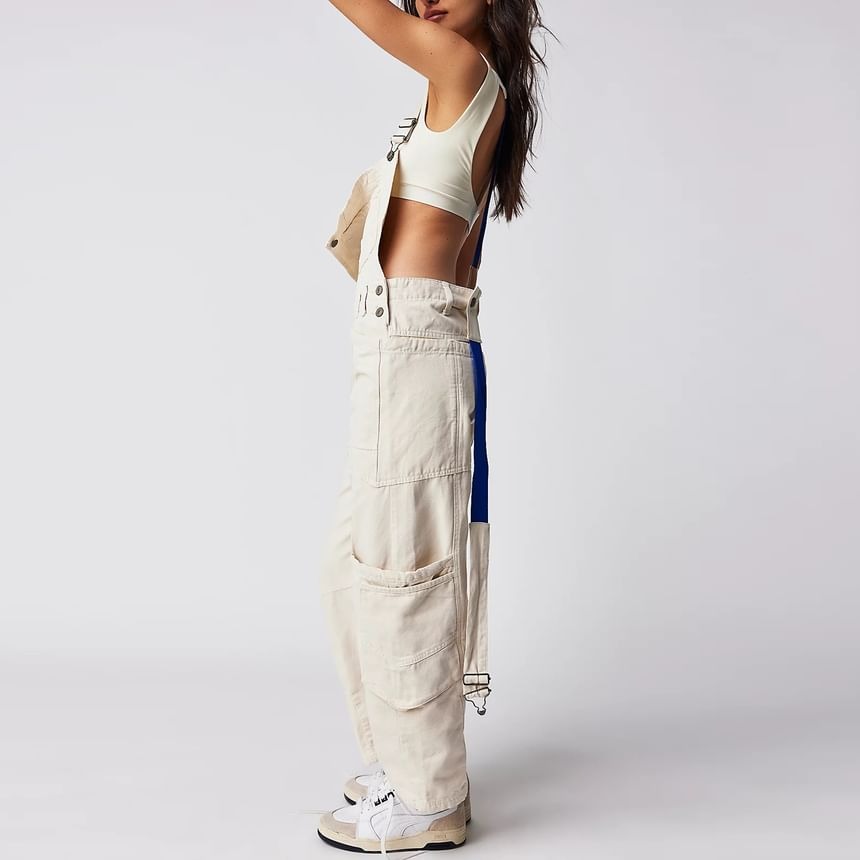 Plain Cargo Wide Leg Jumper Jeans