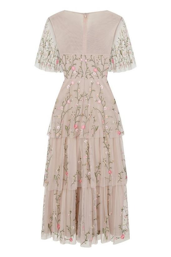 Floral Embroidered Midi Dress