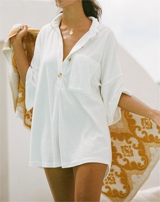 Half Sleeve Minimalist Jumpsuit