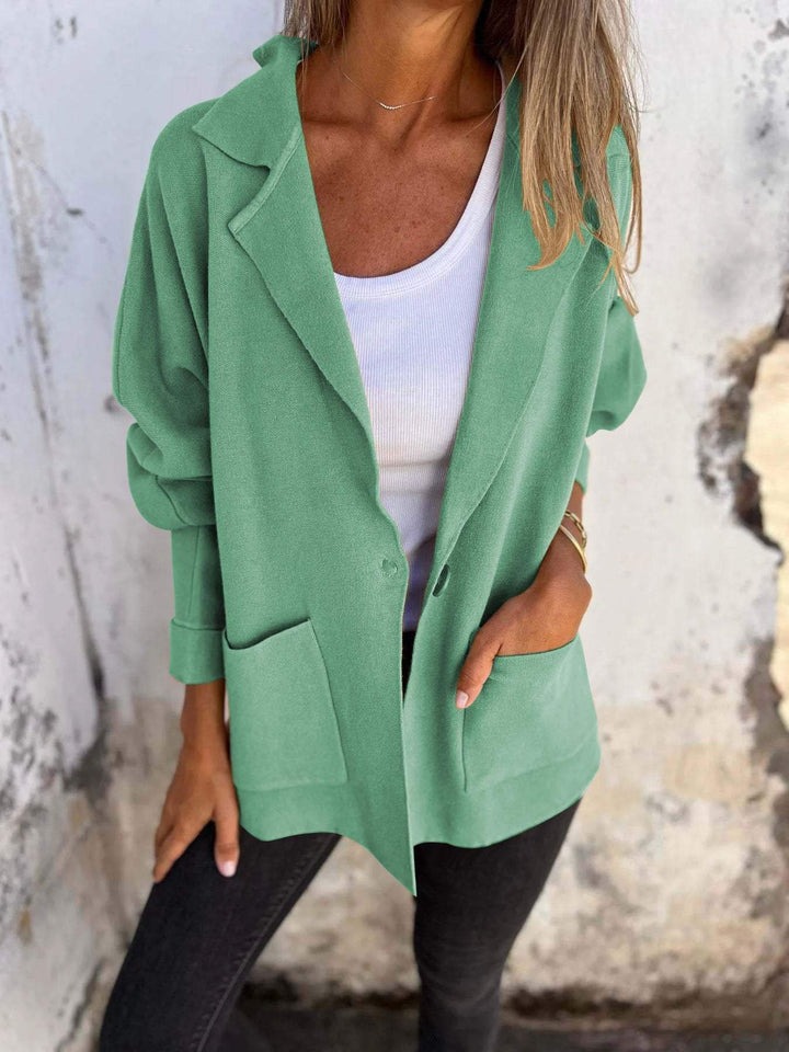 Autumn and Winter Lapel Long Sleeve Casual Jacket