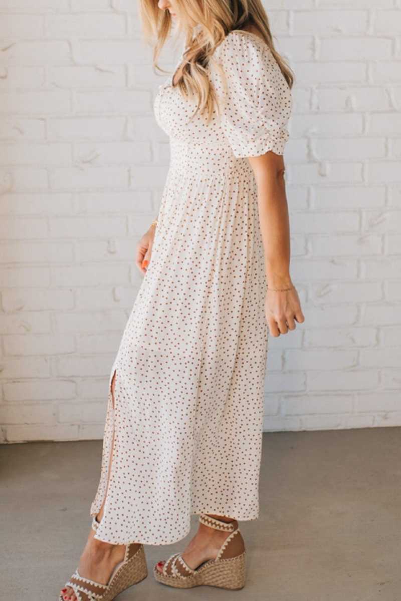 Polka Dot Midi Dress