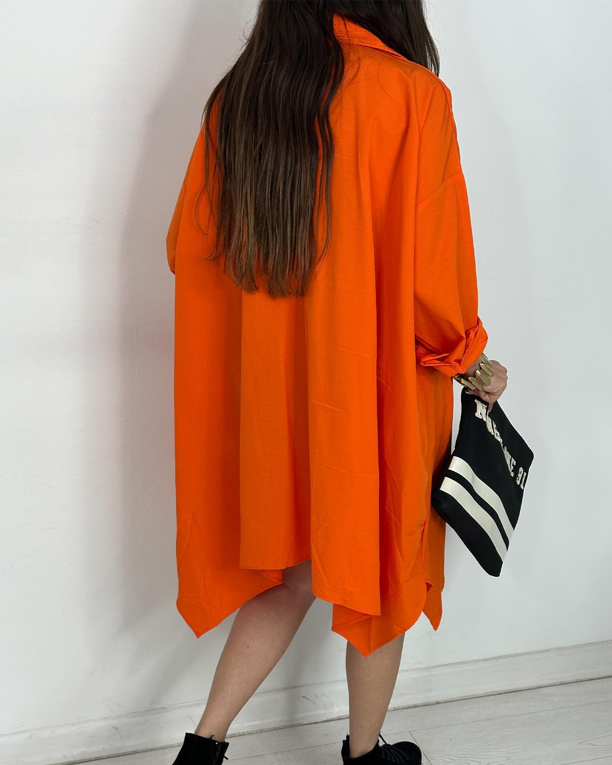 Trendy Asymmetrical Longline Shirt