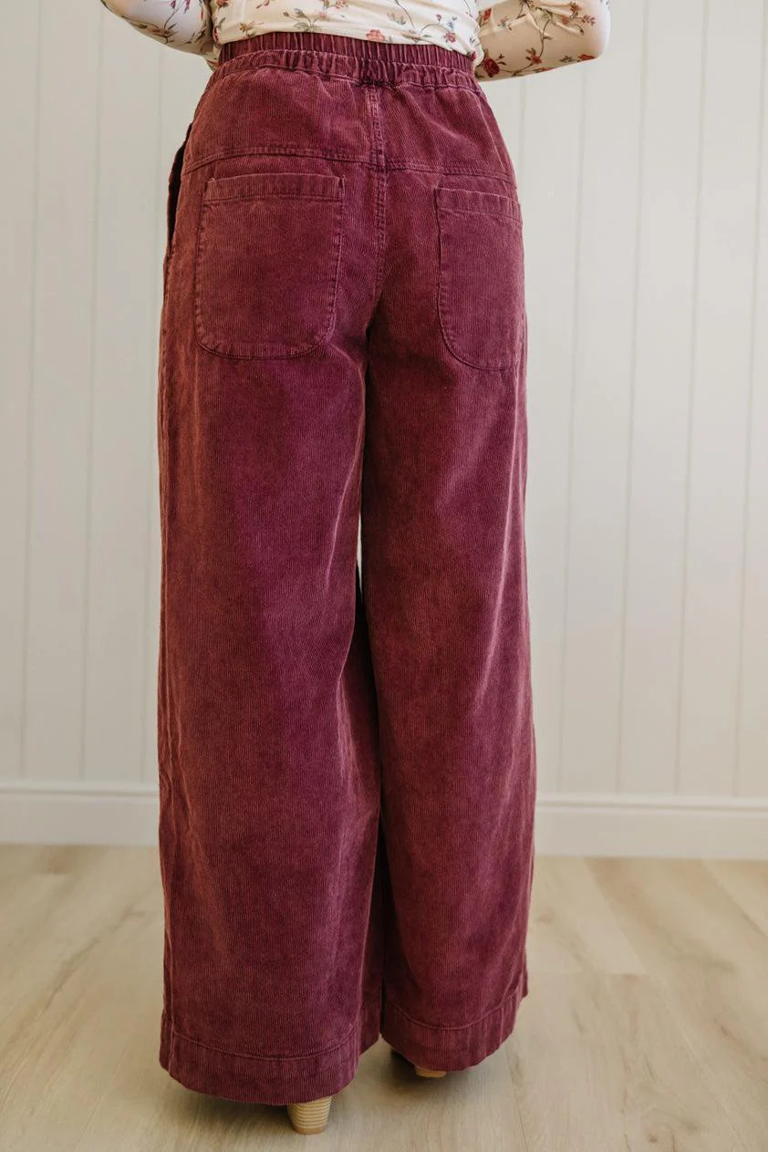 Betty Buttoned Corduroy Pants