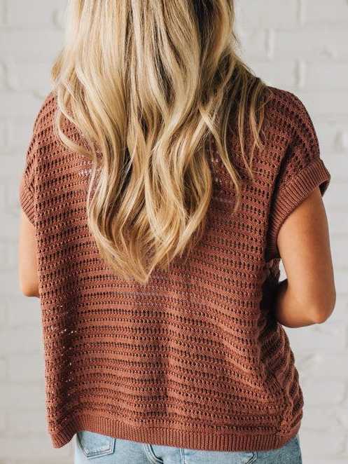 Crochet Open Cardigan
