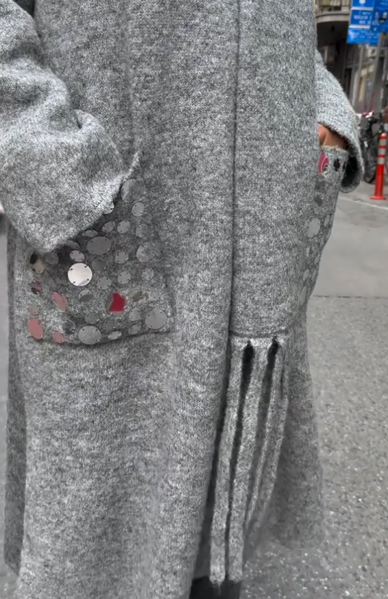 Women Lapel Splicing Temperament Casual Coat