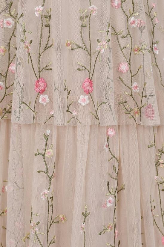 Floral Embroidered Midi Dress