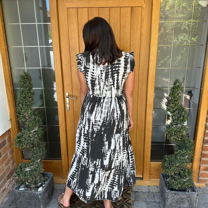 Tie Dye Pleated Dress